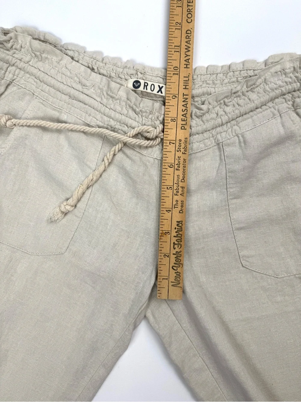 Roxy Wide-Leg Drawstring Pants Size Medium - Picture 10 of 16